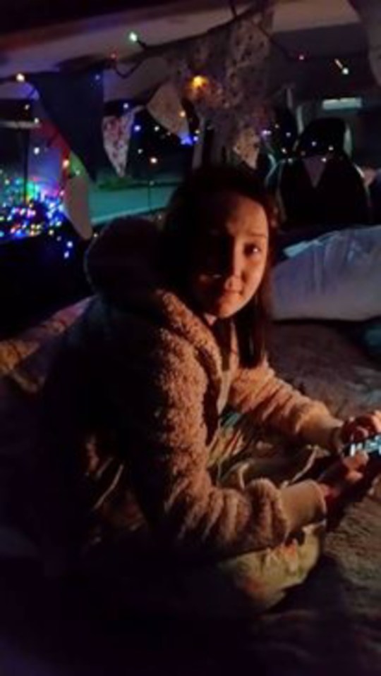 MUM CAMPS IN CAR FOR FIVE WEEKS TO BE WITH SICK DAUGHTER