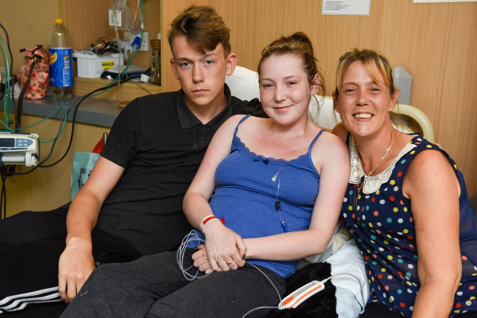 MUM CAMPS IN CAR FOR FIVE WEEKS TO BE WITH SICK DAUGHTER