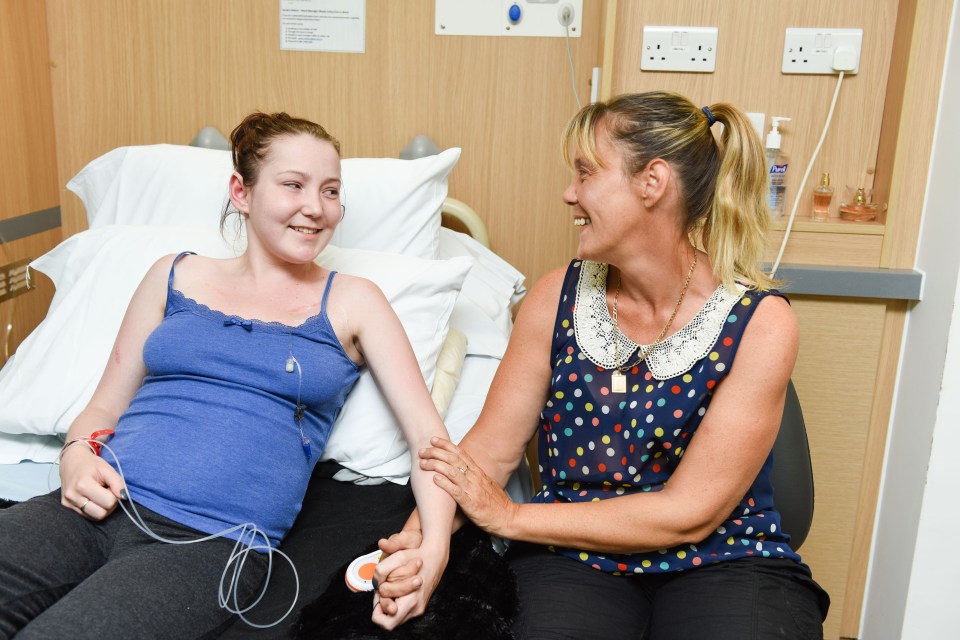 MUM CAMPS IN CAR FOR FIVE WEEKS TO BE WITH SICK DAUGHTER