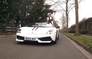 Musician loses his licence after filming himself driving his Lamborghini through London one-handed