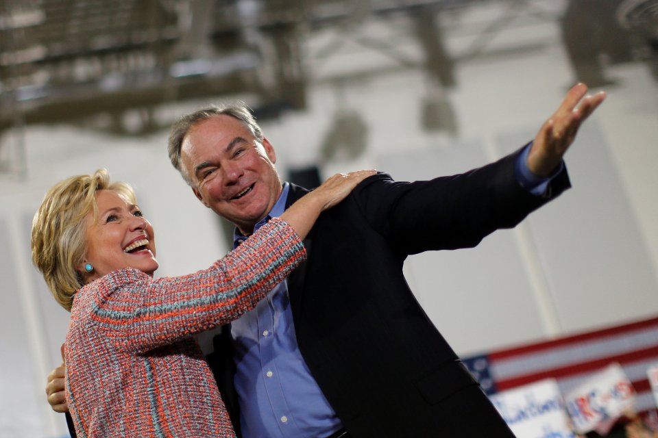Mr Kaine is a fluent Spanish speaker and has a proven record of winning Virginia - a swing state