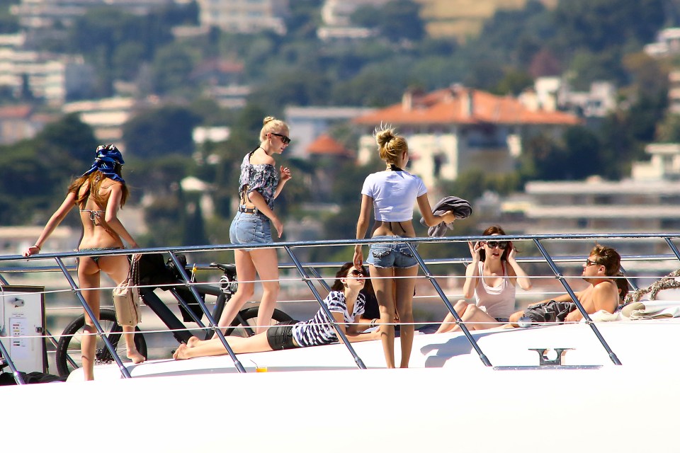 EXCLUSIVE Leonardo DiCaprio relaxes with friends onboard a luxury yacht in the South of France