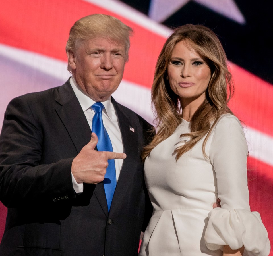 She is hoping to be named First Lady alongside her Republican candidate husband, pictured here at the party's convention last month