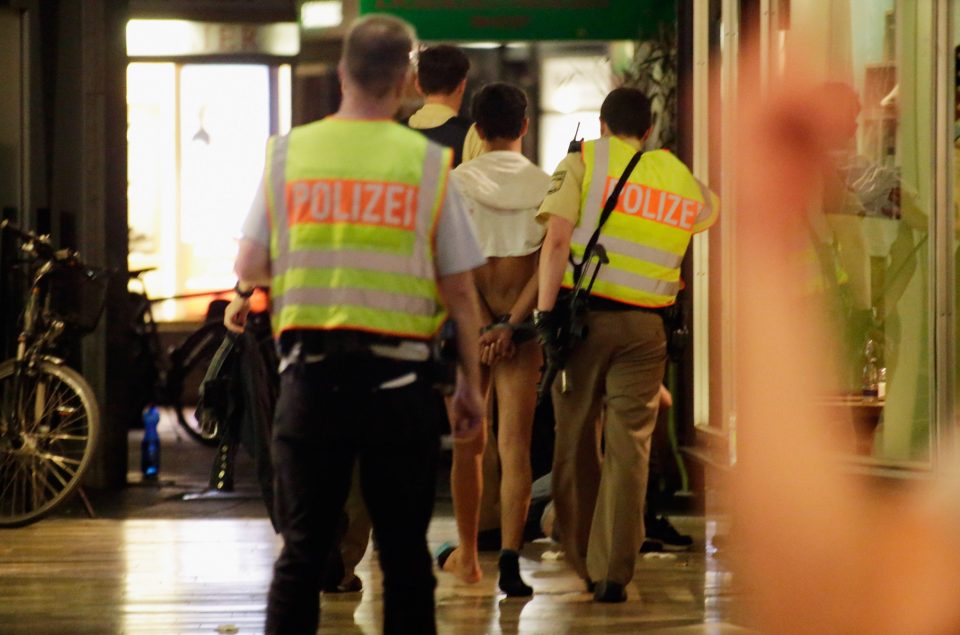 Police have arrested three men near Marienplatz square following the shooting
