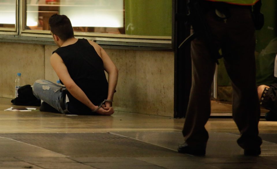 The identities of the men arrested have not been confirmed 