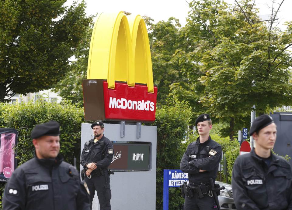 Somboly reportedly first lured his victims to the local McDonalds with the promise of free food - before rampaging through the shopping mall