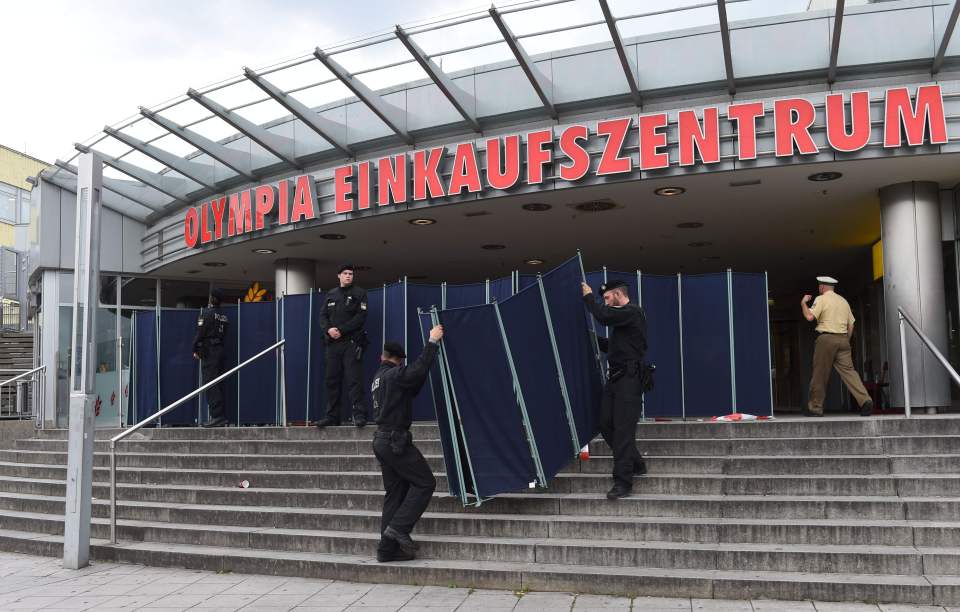 The killings took place at the Olympia Shopping Center in Munich at around 6.30pm on Friday night