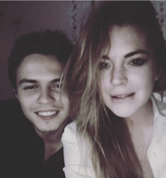 Lindsay and her fiance Egor in happier times