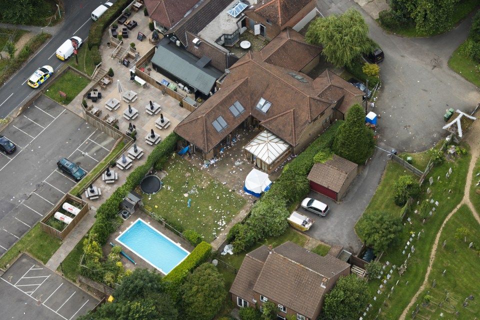 The private £20-a-head bash was went on until the early hours of the morning
