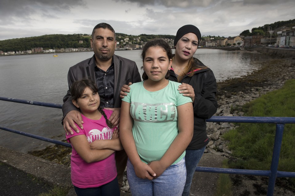 Hassan, 41, and his wife Fatima, 31 are also struggling to adjust to life on the island