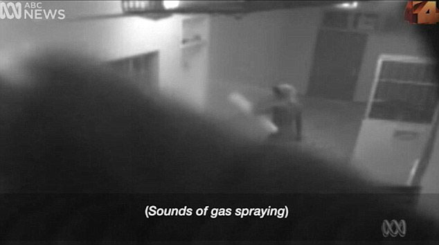 Six teenage boys were teargassed at the facility 