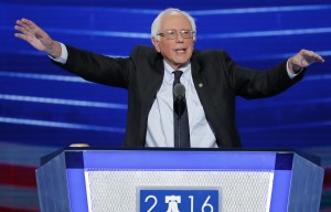 Bernie Sanders urges supporters to vote for him in DNC roll call...while rallying behind Hillary Clinton