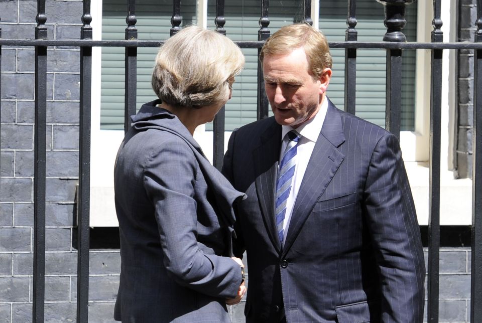 Theresa May and Enda Kenny