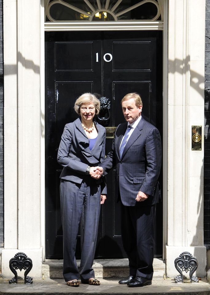 Theresa May and Enda Kenny