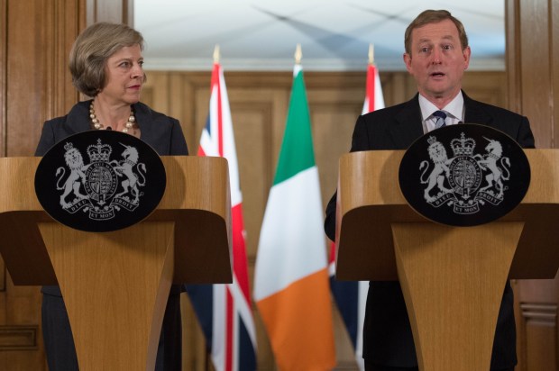 Theresa May and Enda Kenny