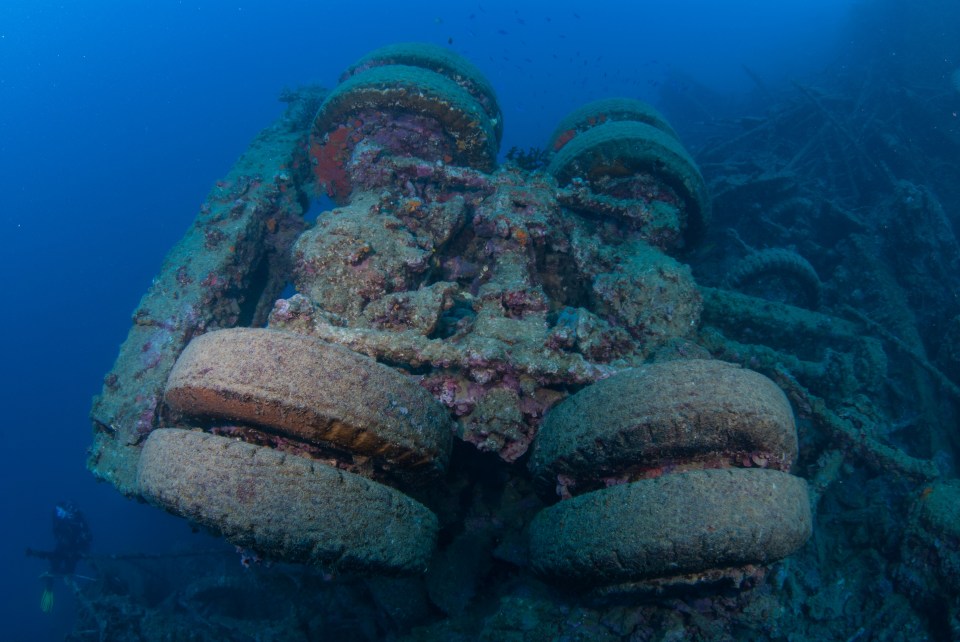 These new photos highlight the extent of the waste caused after the US Navy dumped their equipment in the ocean