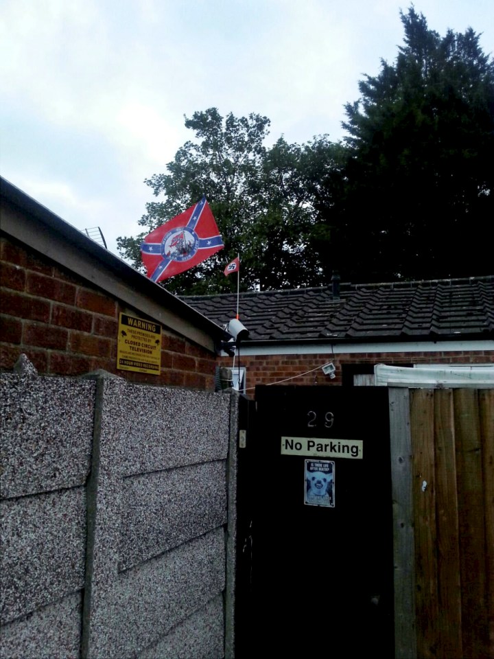 Locals said the flag was "horrific" and "offensive"