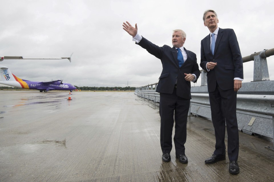 Declan Collier and Philip Hammond