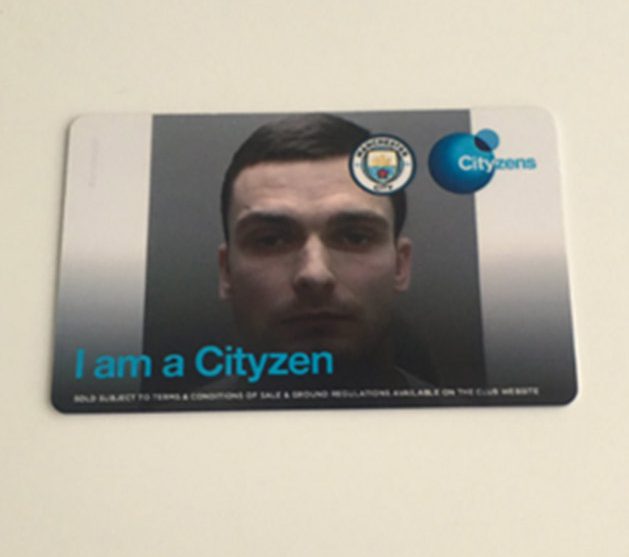 The card Max Hornby received back from Manchester City had Adam Johnson's mugshot on it