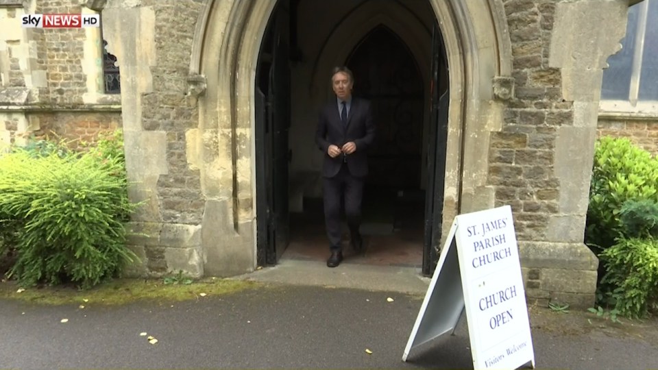 But when the reporter returns he makes a blunder - which didn't go unnoticed