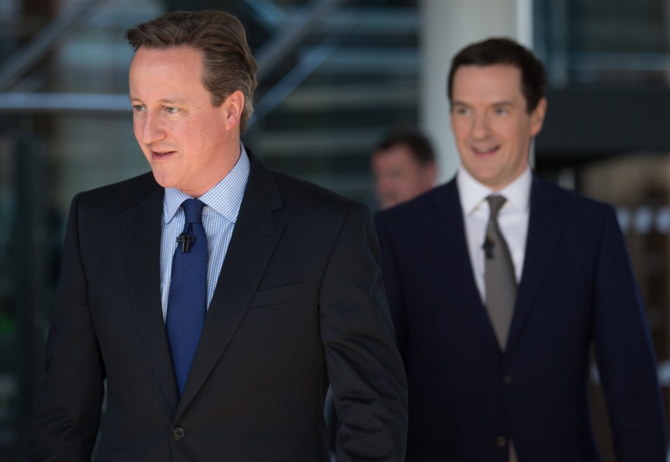 Former PM David Cameron and ex-Chancellor George Osborne