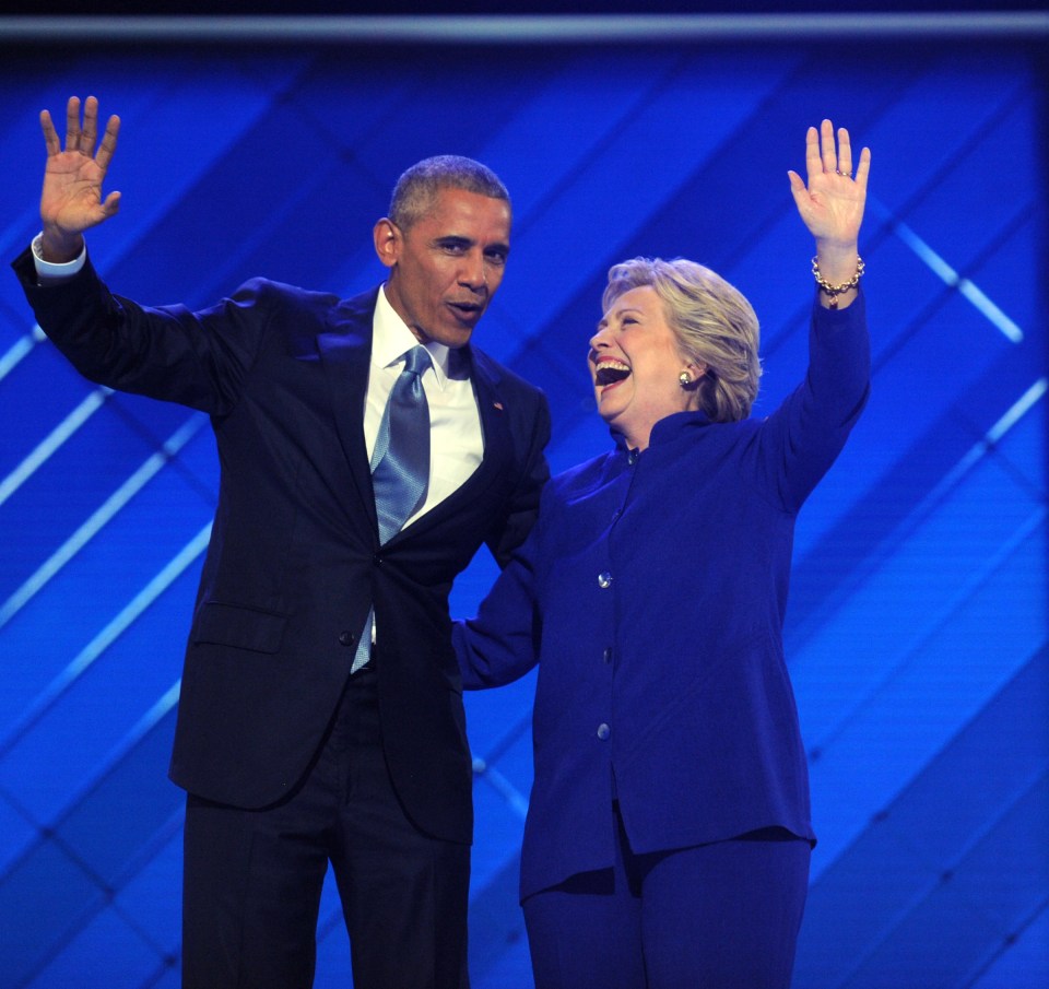 Barack Obama and Hillary Clinton