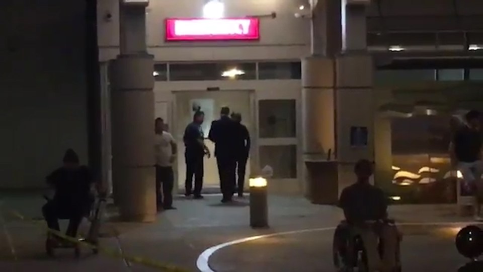One suspect is in custody but the manhunt remains ongoing for possible other suspects
