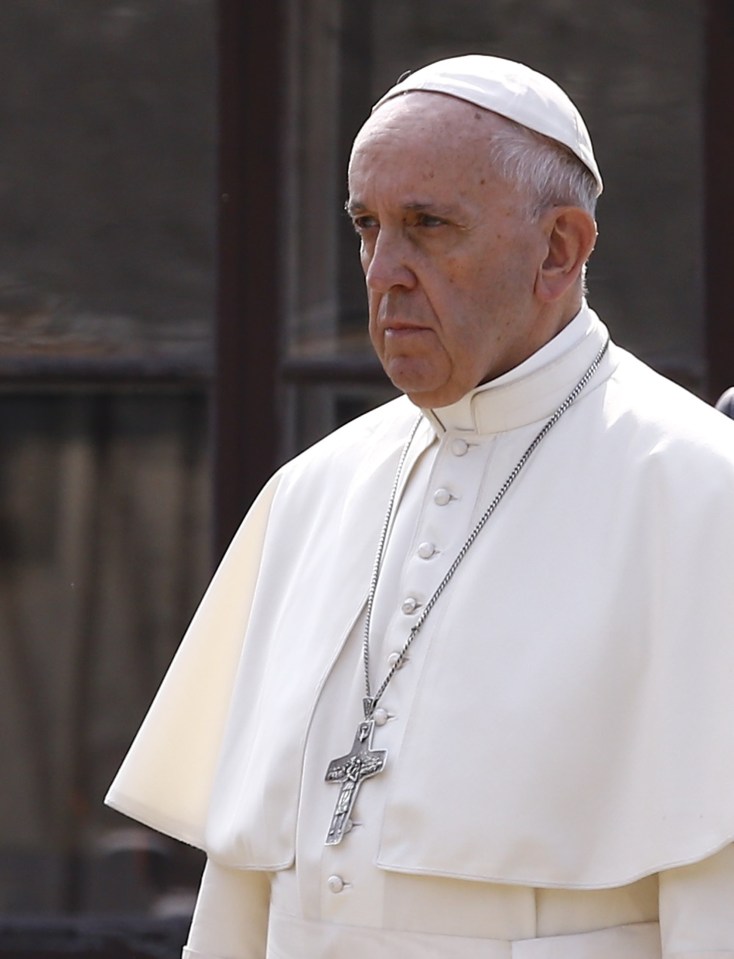 Pope Francis visits former Nazi German concentration and extermination camp Auschwitz-Birkenau in Oswiecim