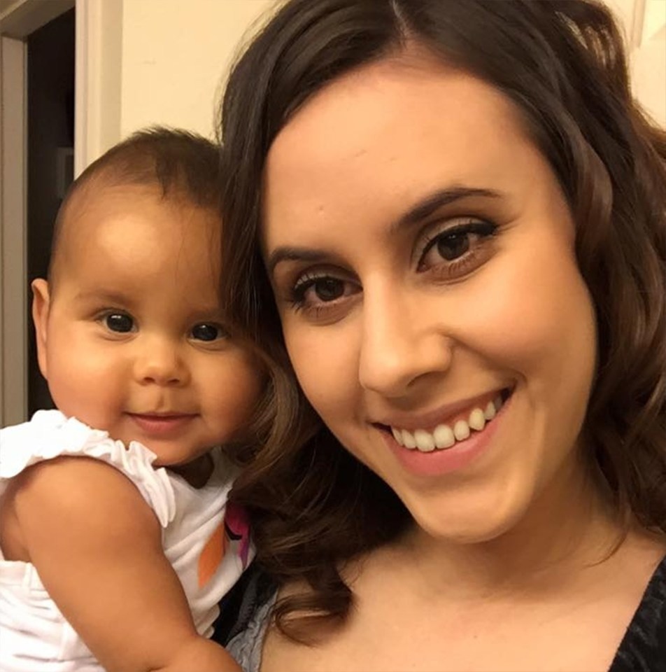Paige and baby daughter