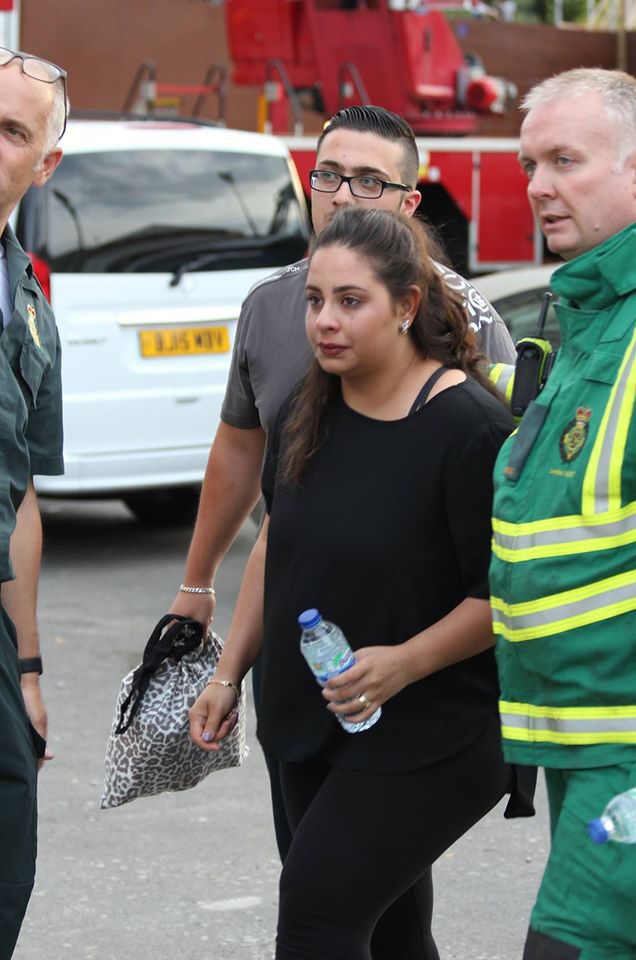 Many who became struck were clearly distressed when they were finally freed last night