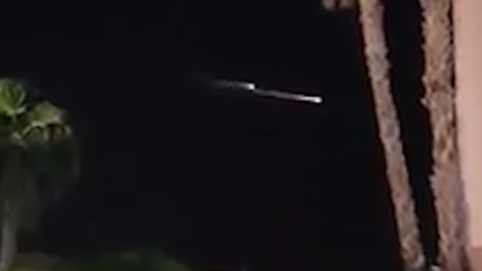 This is the incredible sight witnessed by people living in Nevada, California and Utah