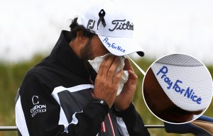 French golfer Clement Sordet with 'Pray for Nice' cap lives just 500 metres from where attacks took place