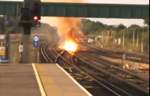Passengers risk missing flights as they face huge delays at Gatwick due to train station fire