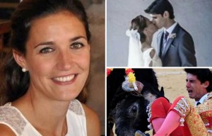 Wife of Spanish matador who looked on in horror as her husband was gored to death by 83 stone bull…