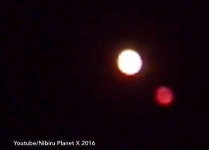 This is the image which is alleged to show Nibiru alongside the moon