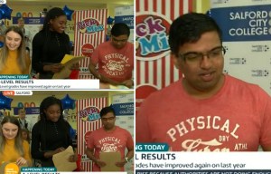 Awkward moment A-level student opens results LIVE on GMB... and is left devastated