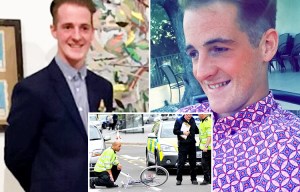 Teacher died after a taxi door opened as he cycled past sending him flying into the path of oncoming van