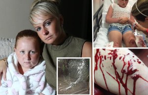 Girl, 9, needs 20 stitches after smashing her knee on theme park mirror maze