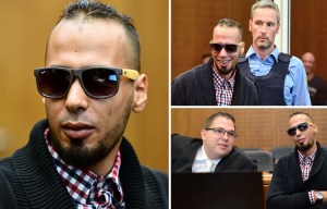 German jihadi smirks and wears sunglasses as he stands trial accused of fighting for ISIS