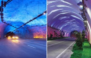 Britain’s longest tunnel could feature 18 miles of fake palm trees, clouds and grass verges to keep drivers awake