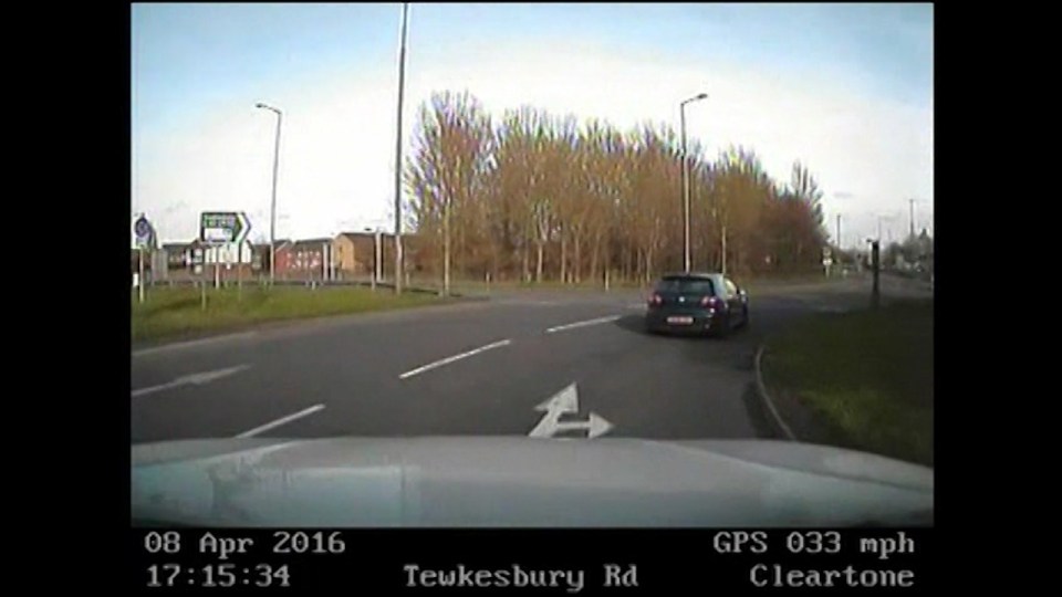 Police chase with baby in car