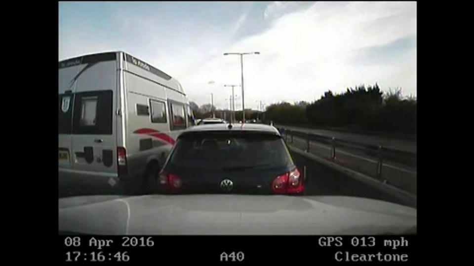 Police chase with baby in car