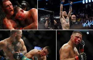 Conor McGregor wins Las Vegas thriller after five-round classic with Nate Diaz at UFC 202