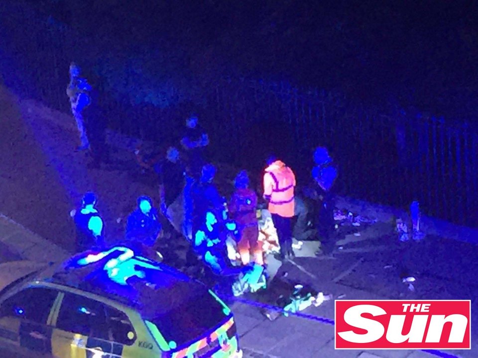 A woman, said to be American, was stabbed to death by a man in Russell Square last night