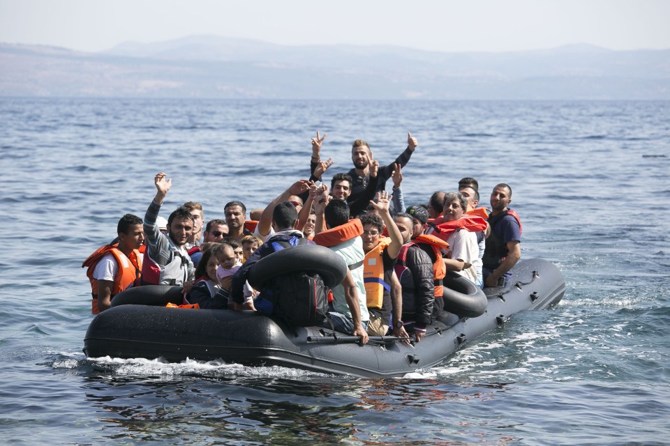 Lesbos refugee crisis.
