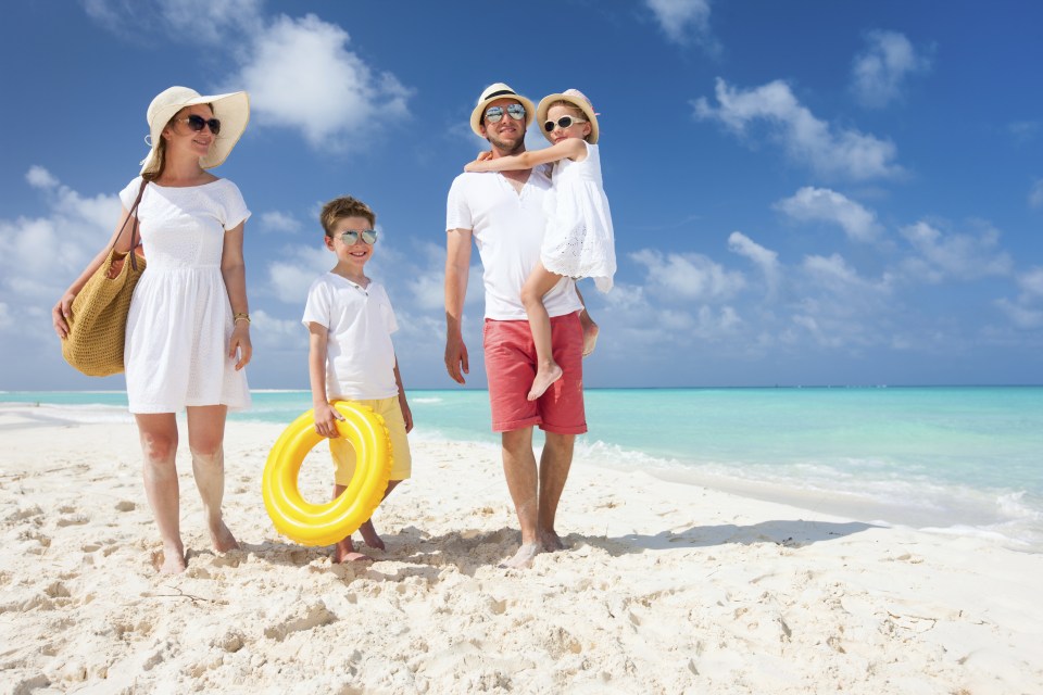 Family on holiday