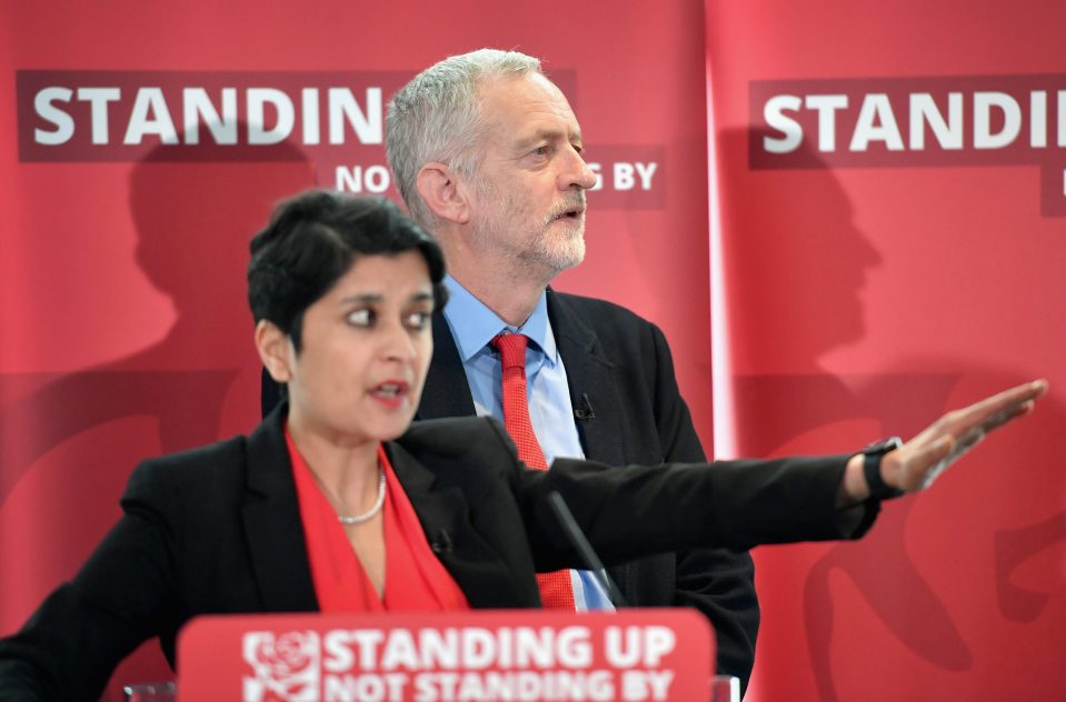 Jeremy Corbyn and Shami Chakrabarti