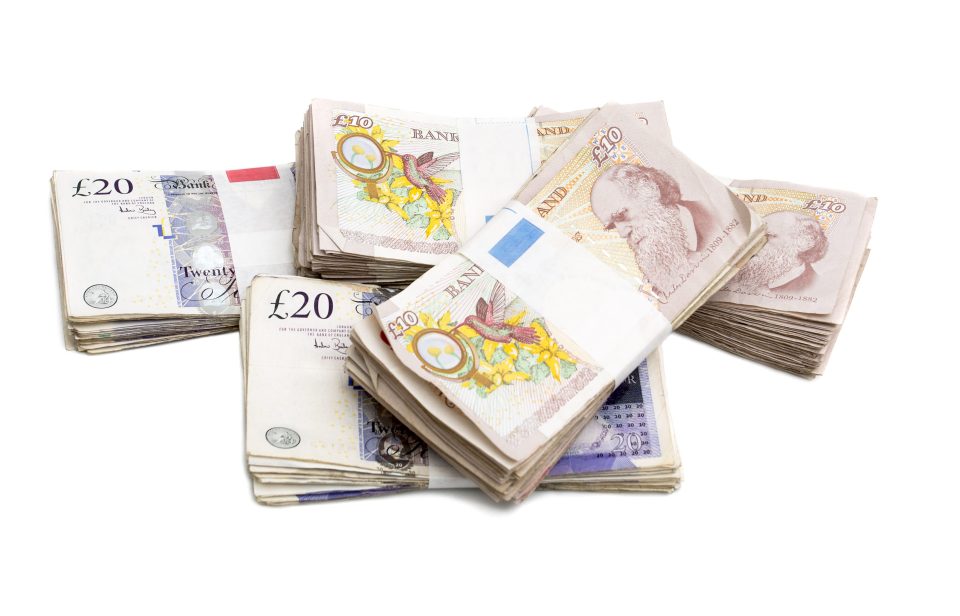 British bank notes