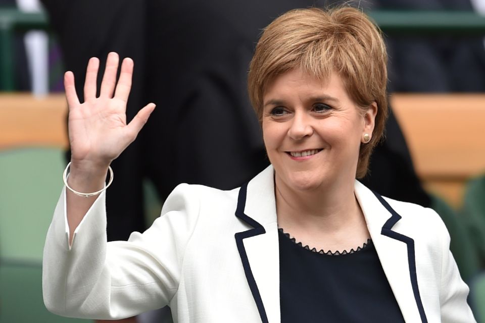 Scotland's First Minister Nicola Sturgeo