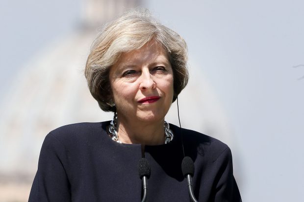 UK Prime Minister, Theresa May Holds Talks With Italian PM Matteo Renzi